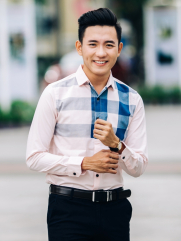 Áo Sơ Mi Hồng ASM844