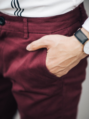 Quần Kaki Đỏ Mận QK162