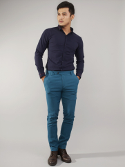 Áo Sơ Mi Xanh Đen ASM863