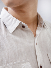 Áo Sơ Mi Linen ASM1269 Màu Kem