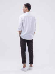 Áo Sơ Mi Linen ASM1269 Màu Trắng