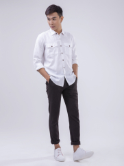 Áo Sơ Mi Linen ASM1269 Màu Trắng