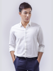 Áo Sơ Mi Linen ASM1268 Màu Trắng