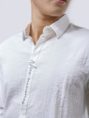 Áo Sơ Mi Linen ASM1268 Màu Trắng