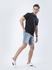 Áo Thun Polo AT840 Màu Đen