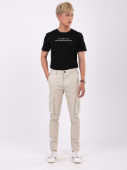 Quần Jogger Túi Hộp J11 Màu Kem