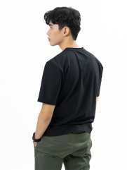 Áo Thun Trơn Căn Bản Form Regular AT017 Màu Đen