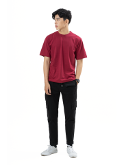 Áo Thun Trơn Căn Bản Form Regular AT017 Màu Đỏ