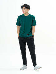 Áo Thun Trơn Căn Bản Form Regular AT017 Màu Rêu