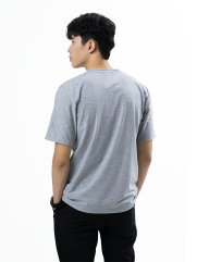 Áo Thun Trơn Căn Bản Form Regular AT017 Màu Xám