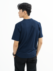 Áo Thun Trơn Căn Bản Form Regular AT017 Màu Xanh Đen