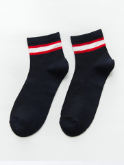 Vớ Dài Cổ Phối Màu VO010 Màu Xanh Đen