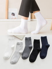 Vớ Dài Trơn VO009 Màu Xám