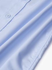 Áo Sơ Mi Trơn Vải Modal Ít Nhăn Form Slimfit SM079 Màu Xanh Biển