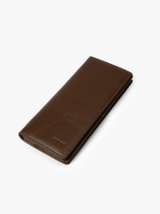 Ví cầm tay có khóa trơn 020 Màu Nâu