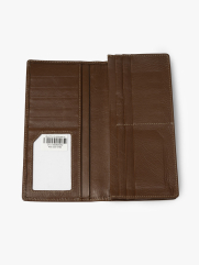 Ví cầm tay có khóa trơn 020 Màu Nâu