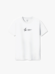 Áo Thun Regular 4Men Signature 065 Màu Trắng