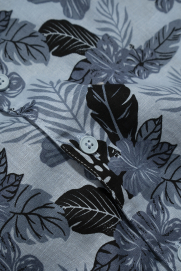 Áo Sơ Mi Hoa Xám ASM064