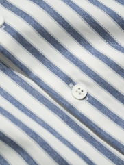 Áo Sơ Mi Sọc SM067 Màu Xanh Đen