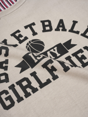 Áo Thun Basketball Girlfriend AT067 Màu Kem