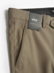 Quần Tây Thêu 4Men Premium QT036 Màu Nâu