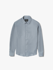 Áo Sơ Mi Trơn Tay Dài SM088 Màu Xám