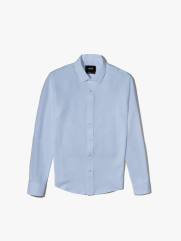 Áo Sơ Mi Trơn Tay Dài SM088 Màu Xanh Biển