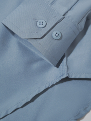 Áo Sơ Mi Trơn Tay Dài SM088 Màu Xanh Đá