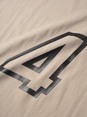 Áo Thun Oversize Number Four AT106 Màu Be