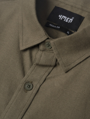 Áo Sơ Mi Regular Oxford SM105 Màu Rêu