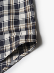 Áo Sơ Mi Regular Caro 2 Túi SM103 Màu Xanh