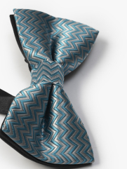 Nơ Nam Sọc gân NO 013 Màu Xanh