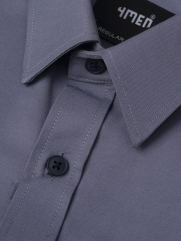 Áo Sơ Mi Regular Túi Mổ SM117 Màu Xanh