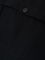 Áo Sơ Mi Regular Gập Viền SM119 Màu Đen