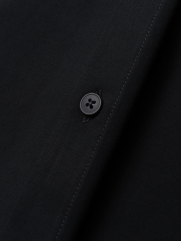 Áo Sơ Mi Regular Gập Viền SM119 Màu Đen