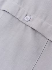 Áo Sơ Mi Regular Gập Viền SM119 Màu Xám