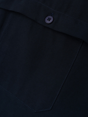 Áo Sơ Mi Regular Gập Viền SM119 Màu Xanh Đen