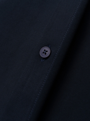 Áo Sơ Mi Regular Gập Viền SM119 Màu Xanh Đen