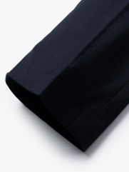 Quần Tây Trơn Vải Rayon Ít Nhăn Thêu 4MEN Premium Form Slimfit QT031 Màu Xanh Đen