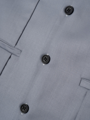 Áo Gile Trơn 4 Nút Form Slimfit AG036 Màu Xám Trắng