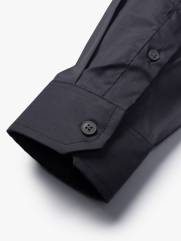 Áo Sơ Mi Regular Phối Màu SM129 Màu Xám Đậm