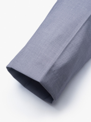 Quần Tây Trơn Vải Rayon Ít Nhăn Thêu 4MEN Premium Form Slimfit QT031 Màu Xám Trắng