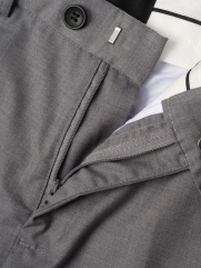 Quần Tây Trơn Slimfit Tem Inox QT054 Màu Xám