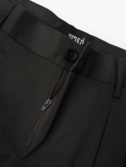 Quần Tây Xếp Li Thêu Form Slimfit Crop QT055 Màu Rêu