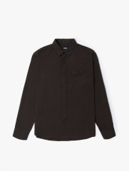 Áo Sơ Mi Regular PocketDetail SM118 Màu Nâu