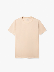 Áo Thun Cổ Tròn Trơn Form Slimfit AT132 Màu Be