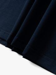 Áo Thun Cổ Tròn Trơn Form Slimfit AT132 Màu Xanh Đen