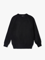 Áo Len Đắp Tay AL010 Màu Đen