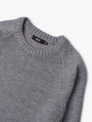 Áo Len Đắp Tay AL010 Màu Xám Đậm