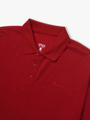 Áo Polo Cá Sấu Thêu Chữ Ký Form Regular PO087 Màu Đỏ